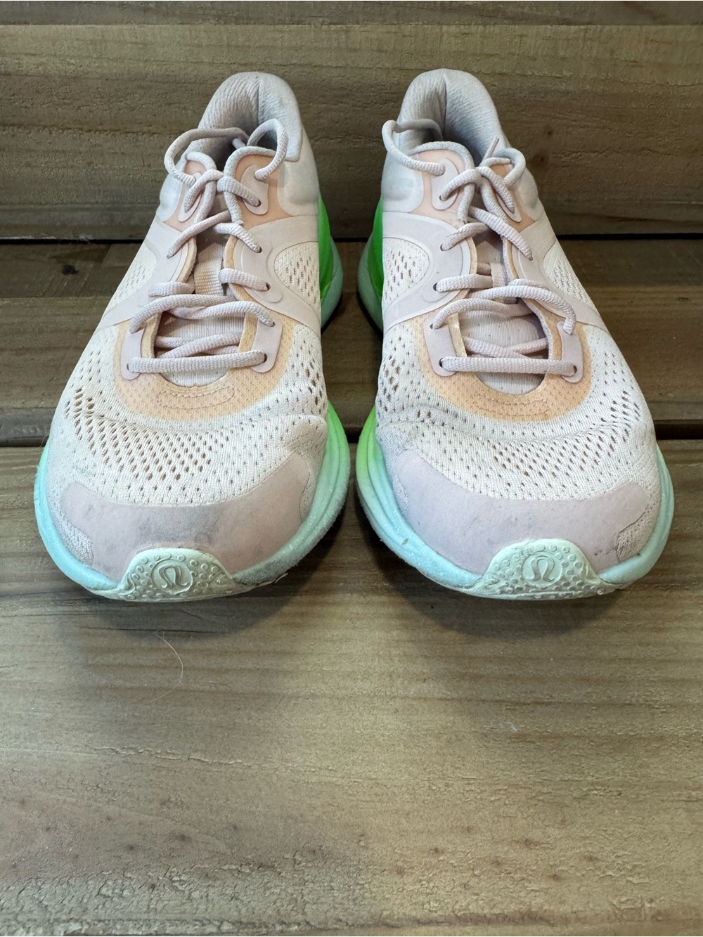 Lululemon Light Pink Athletic Sneakers with Mint Sole